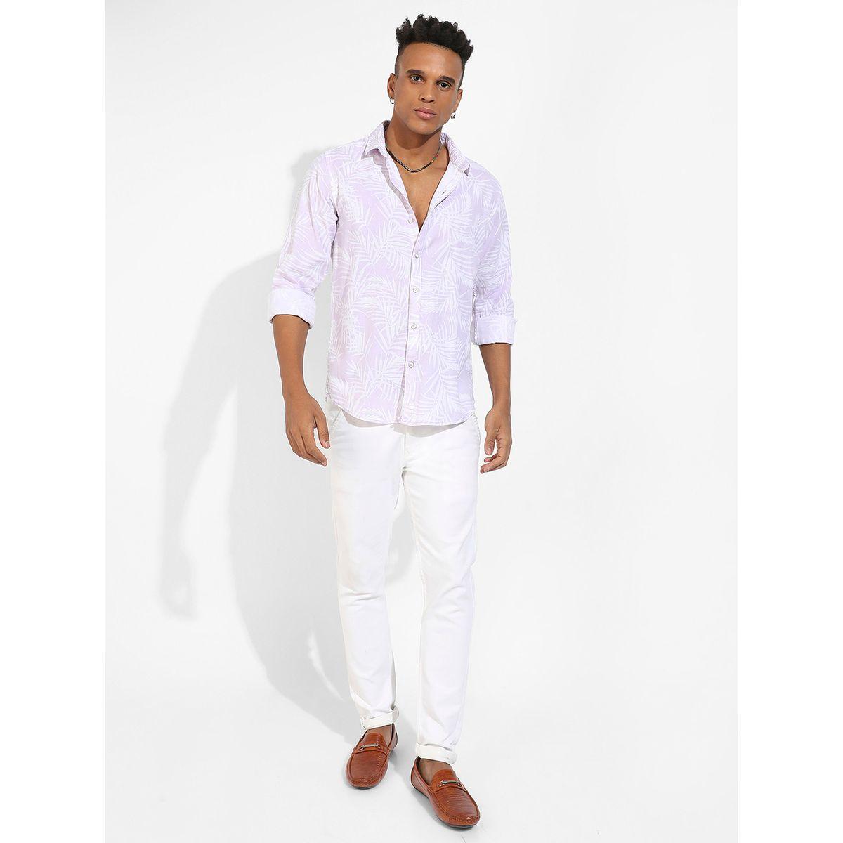 Campus Sutra X Styli  Foliage Print Long Sleeves Shirt-men-clothing-shirts-image-4
