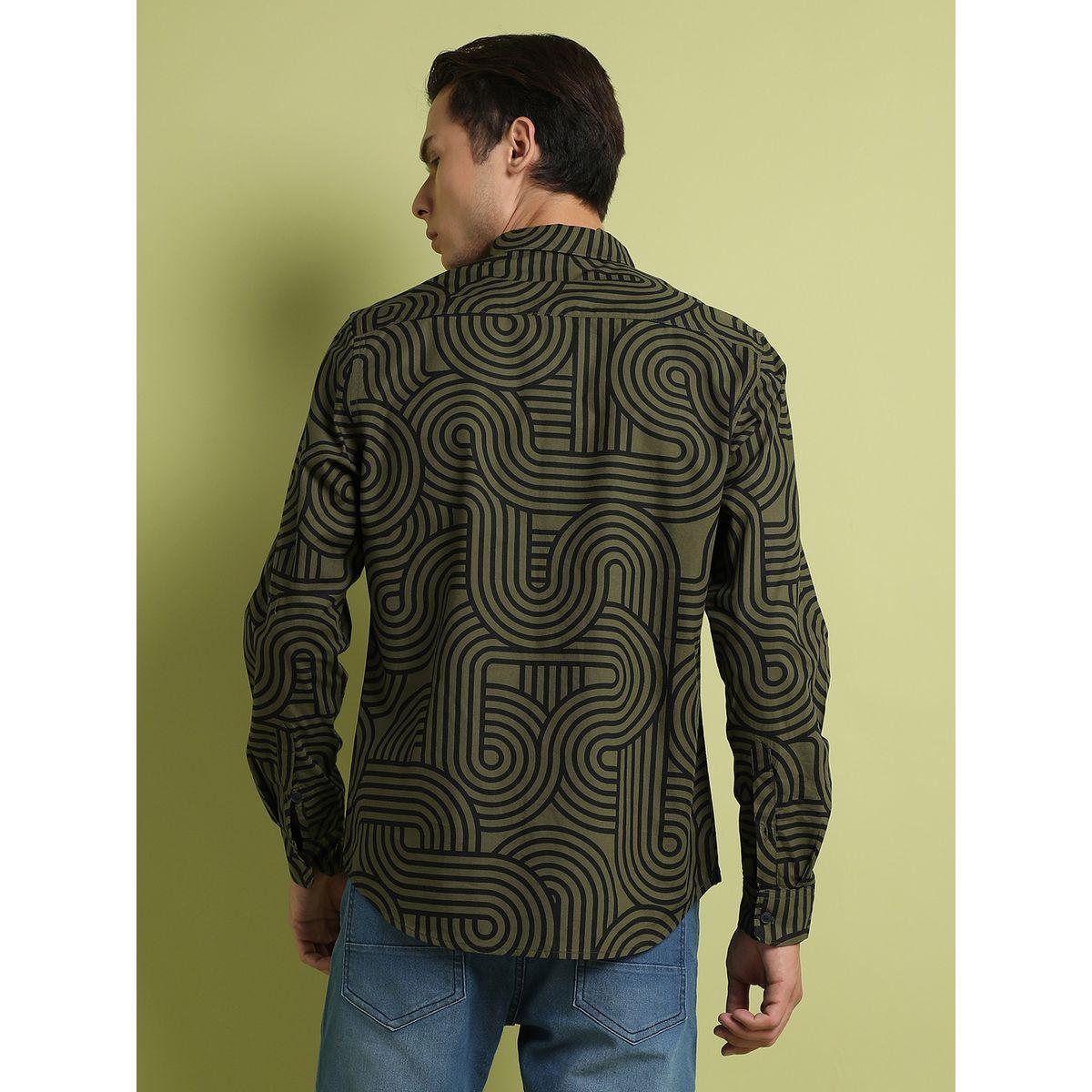 Campus Sutra X Styli  Parallel Swirl Long Sleeves Shirt-men-clothing-shirts-image-3