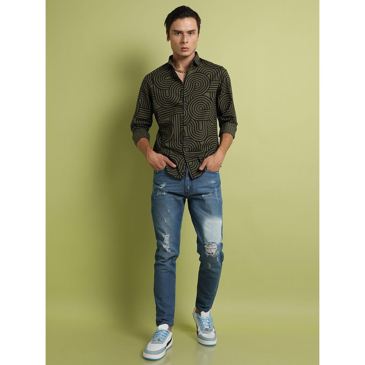 Campus Sutra X Styli  Parallel Swirl Long Sleeves Shirt-men-clothing-shirts-image-4