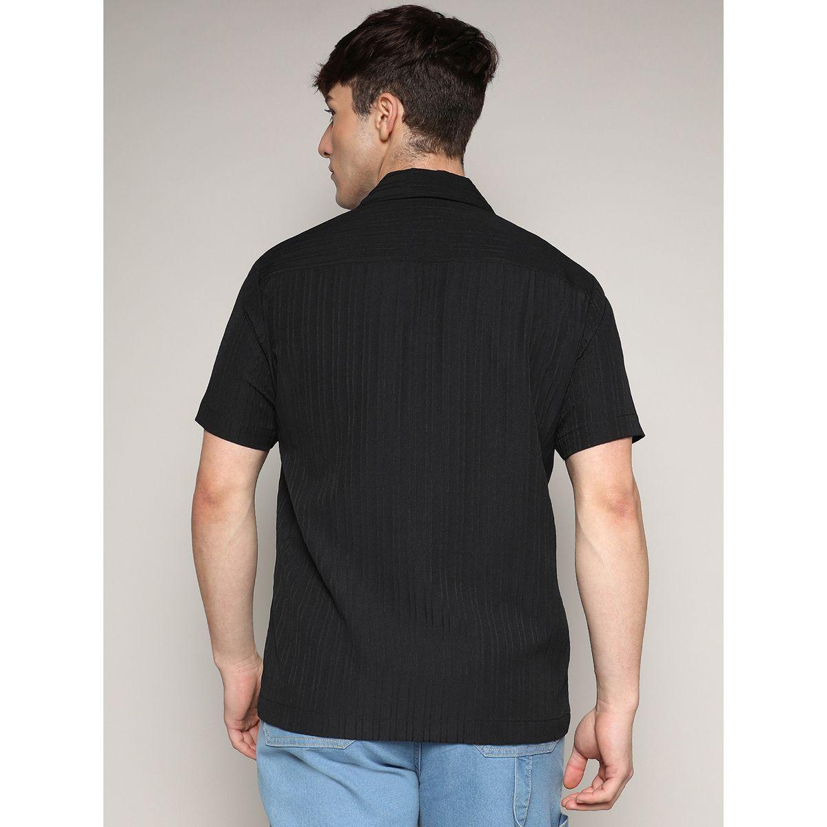 قميص كاجوال بنمط مخطط مع ازرار كامبوس سوترا × ستايلي-men-clothing-shirts-image-3
