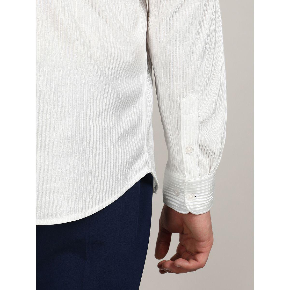 Campus Sutra X Styli  Pleat-Creased Regular Fit Shirt-men-clothing-shirts-image-3