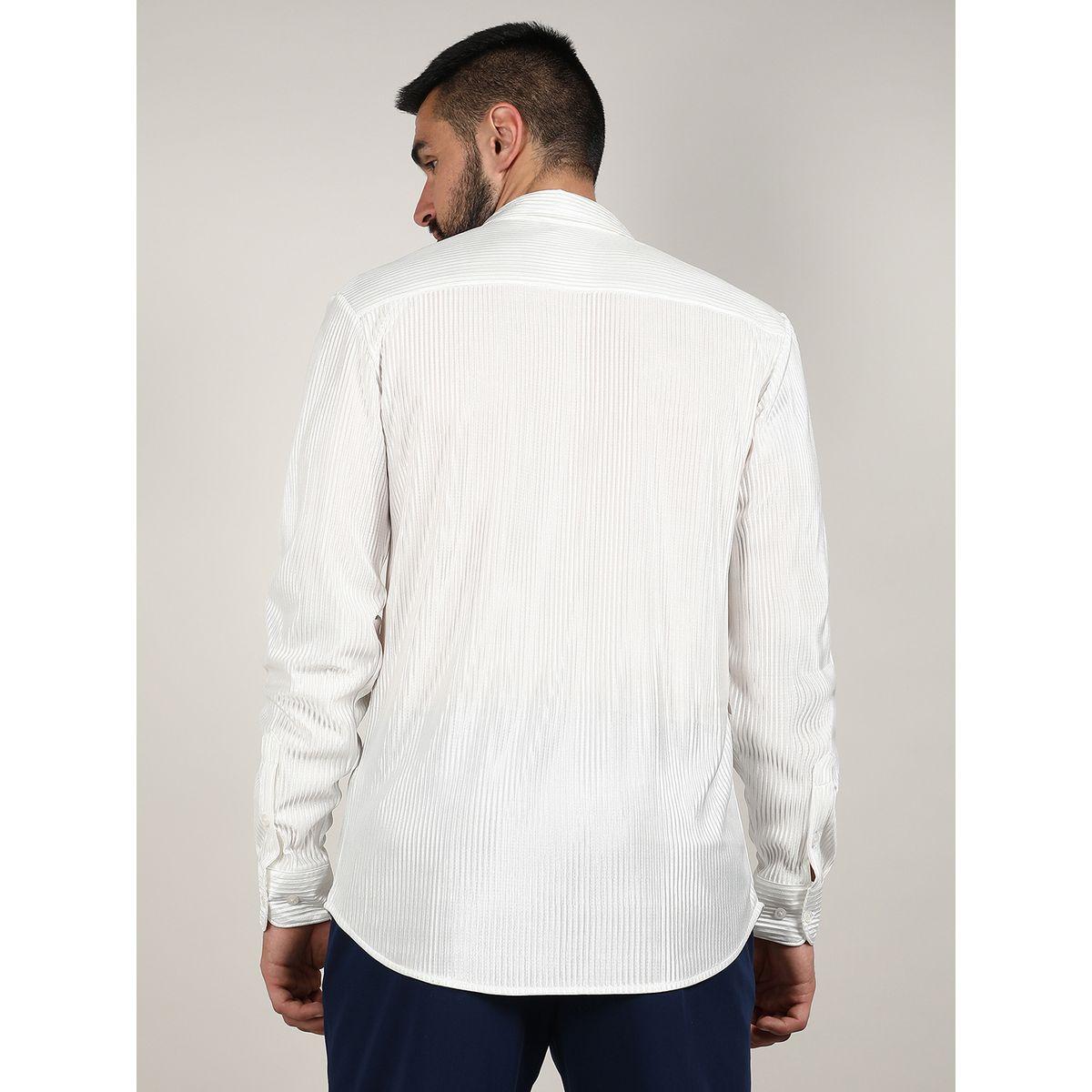 Campus Sutra X Styli  Pleat-Creased Regular Fit Shirt-men-clothing-shirts-image-4