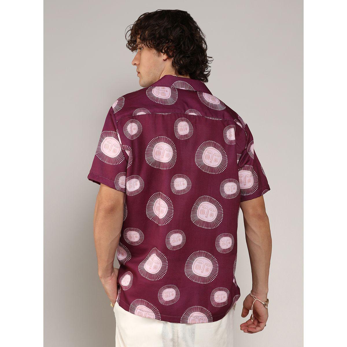 Campus Sutra X Styli  Graphic Print Casual Shirt with Buttons-men-clothing-shirts-image-3