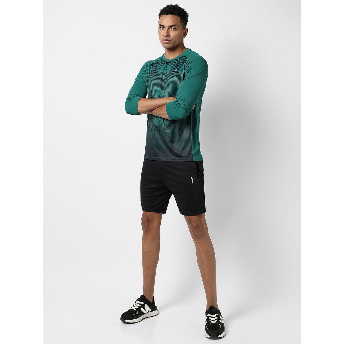Campus Sutra X Styli  Geometric Print Activewear T-Shirt with Long Sleeve-men-clothing-sportswearandactivewear-tshirtsandpolos-image-4