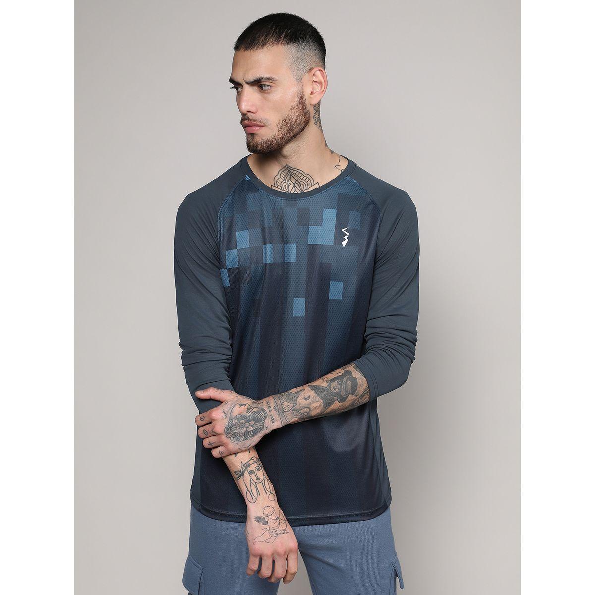 تيشيرت رياضي بطبعة رقمية واكمام طويلة كامبوس سوترا × ستايلي-men-clothing-sportswearandactivewear-tshirtsandpolos-image-1