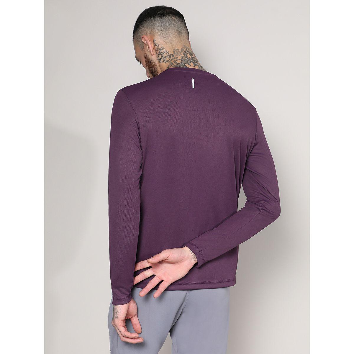 Campus Sutra X Styli  Solid Logo Detail Activewear T-Shirt with Long Sleeve-men-clothing-sportswearandactivewear-tshirtsandpolos-image-3