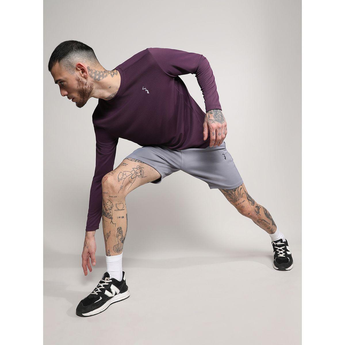 Campus Sutra X Styli  Solid Logo Detail Activewear T-Shirt with Long Sleeve-men-clothing-sportswearandactivewear-tshirtsandpolos-image-4