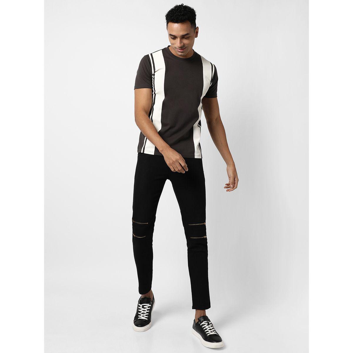 تيشيرت مخطط بقصة عادية واكمام قصيرة كامبوس سوترا × ستايلي-men-clothing-tshirtsandpolos-tshirts-image-4