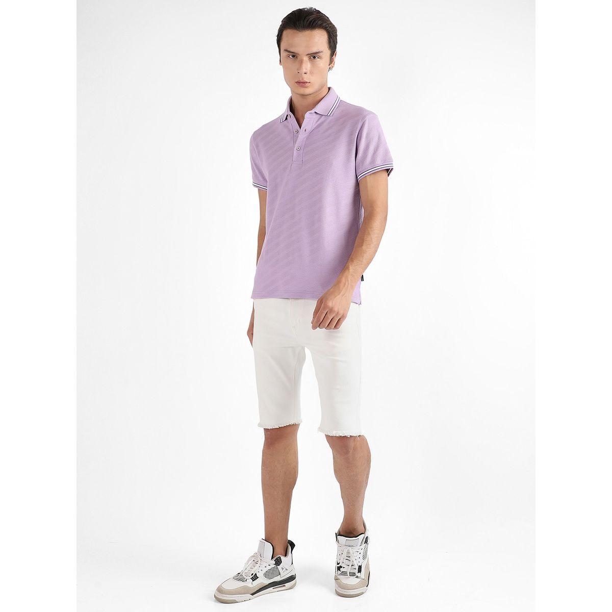 تيشيرت سادة بياقة بولو وقصة عادية كامبوس سوترا × ستايلي-men-clothing-tshirtsandpolos-tshirts-image-4
