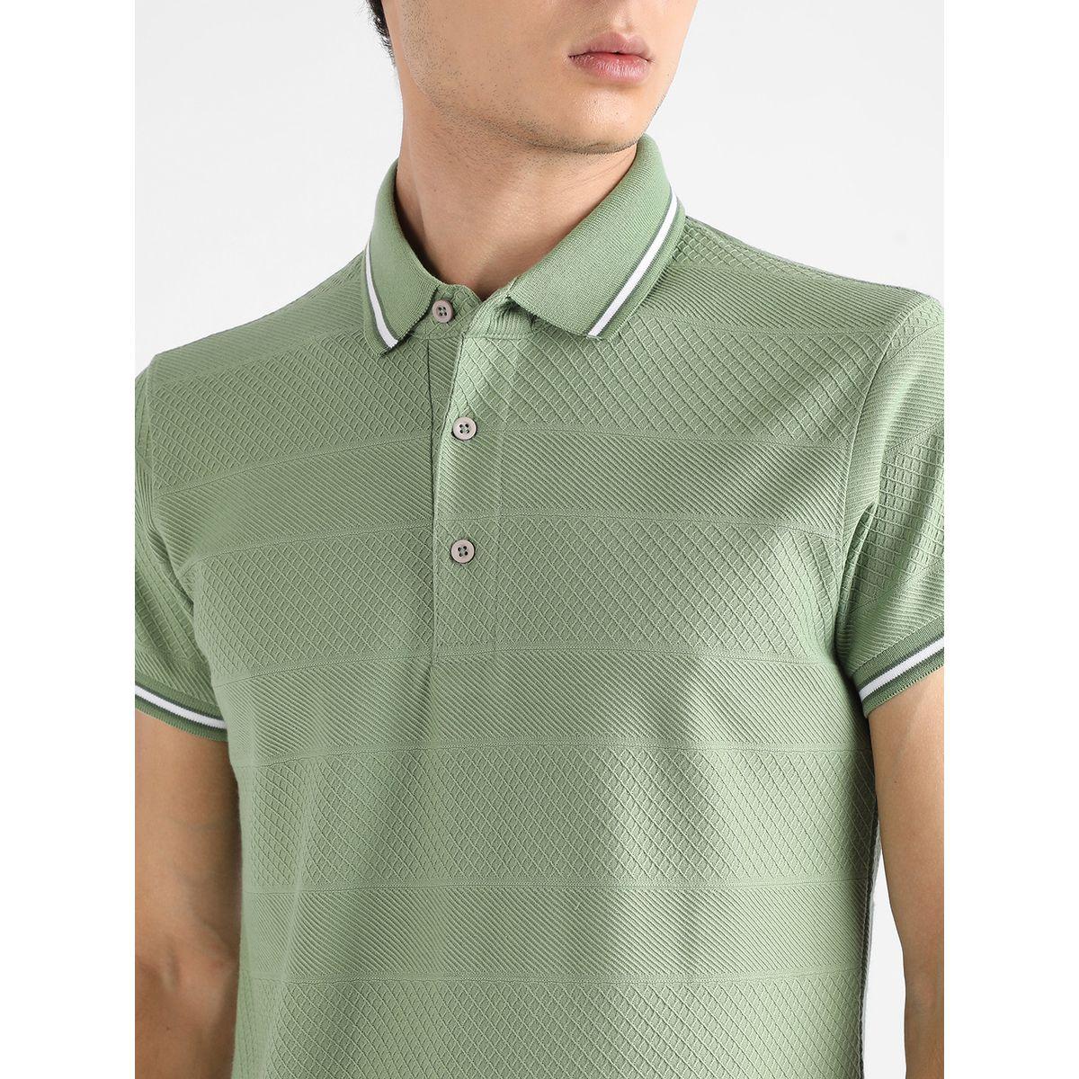 Campus Sutra X Styli  Solid Regular Fit Polo with Half Placket-men-clothing-tshirtsandpolos-tshirts-image-2