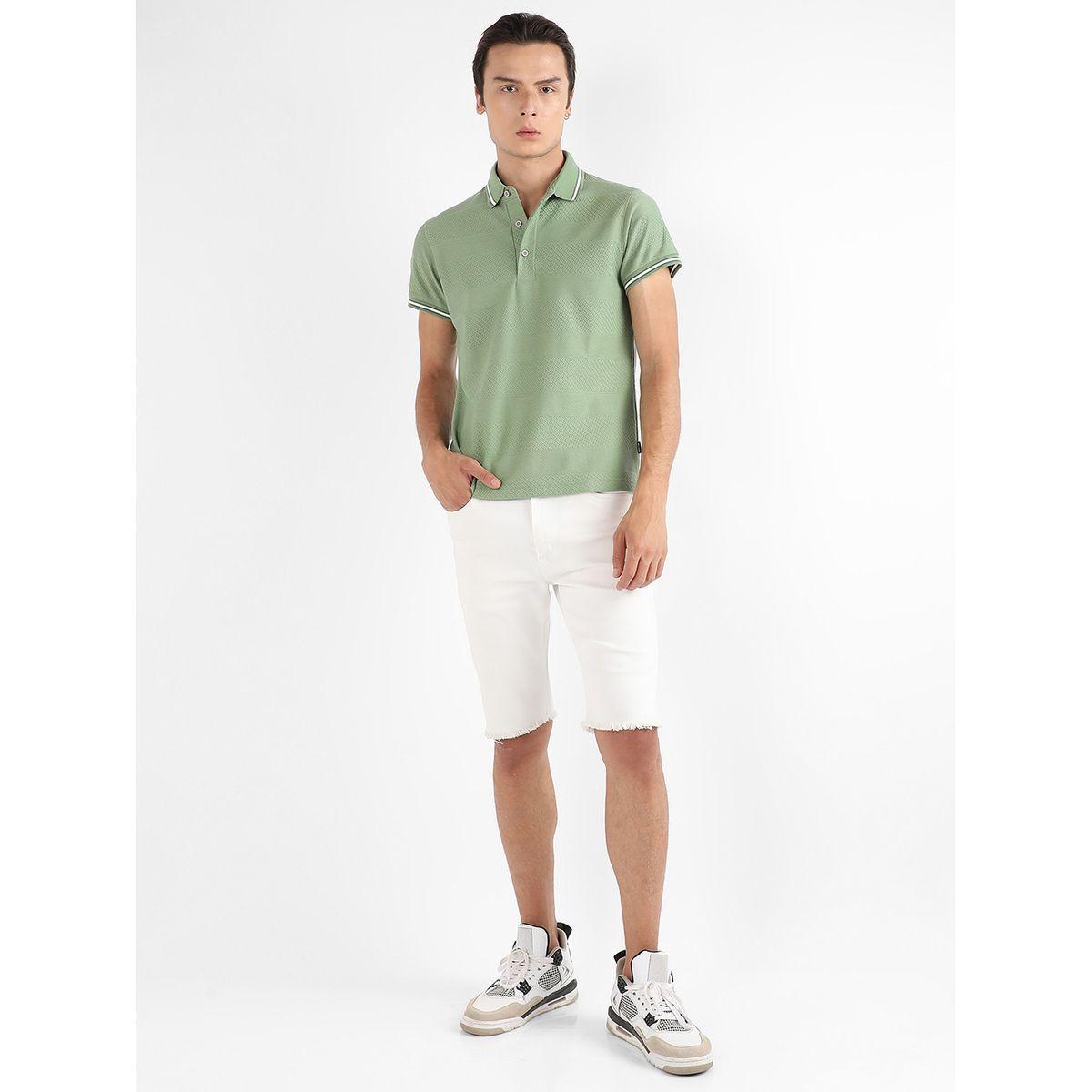 Campus Sutra X Styli  Solid Regular Fit Polo with Half Placket-men-clothing-tshirtsandpolos-tshirts-image-4