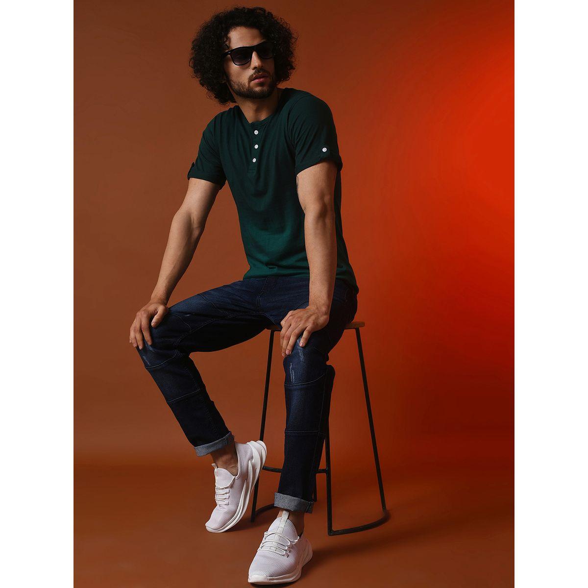 تيشيرت بتدرج الوان مع ياقة بأزرار كامبوس سوترا × ستايلي-men-clothing-tshirtsandpolos-tshirts-image-4