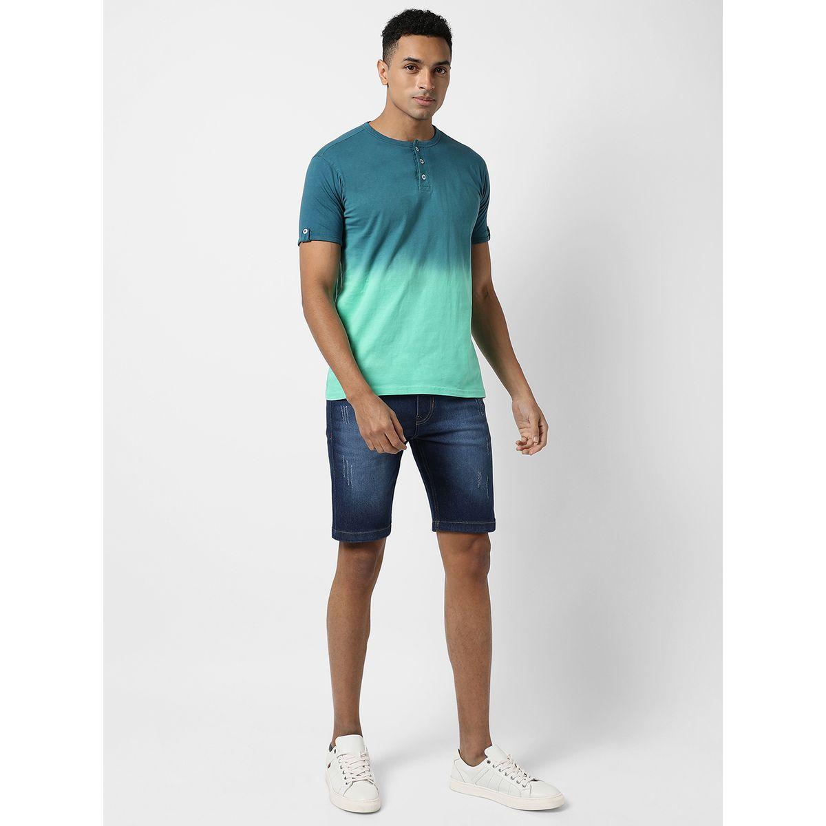 Campus Sutra X Styli  Ombre Look Henley Neck T-Shirt-men-clothing-tshirtsandpolos-tshirts-image-4