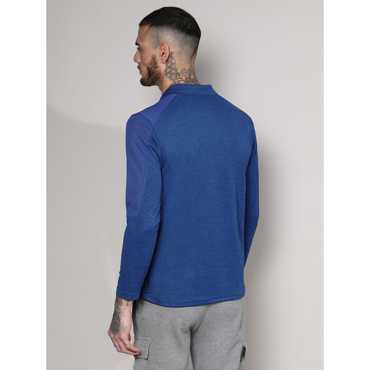 تيشيرت ميلانج بطبعة شعار واكمام طويلة كامبوس سوترا × ستايلي-men-clothing-sportswearandactivewear-tshirtsandpolos-image-3