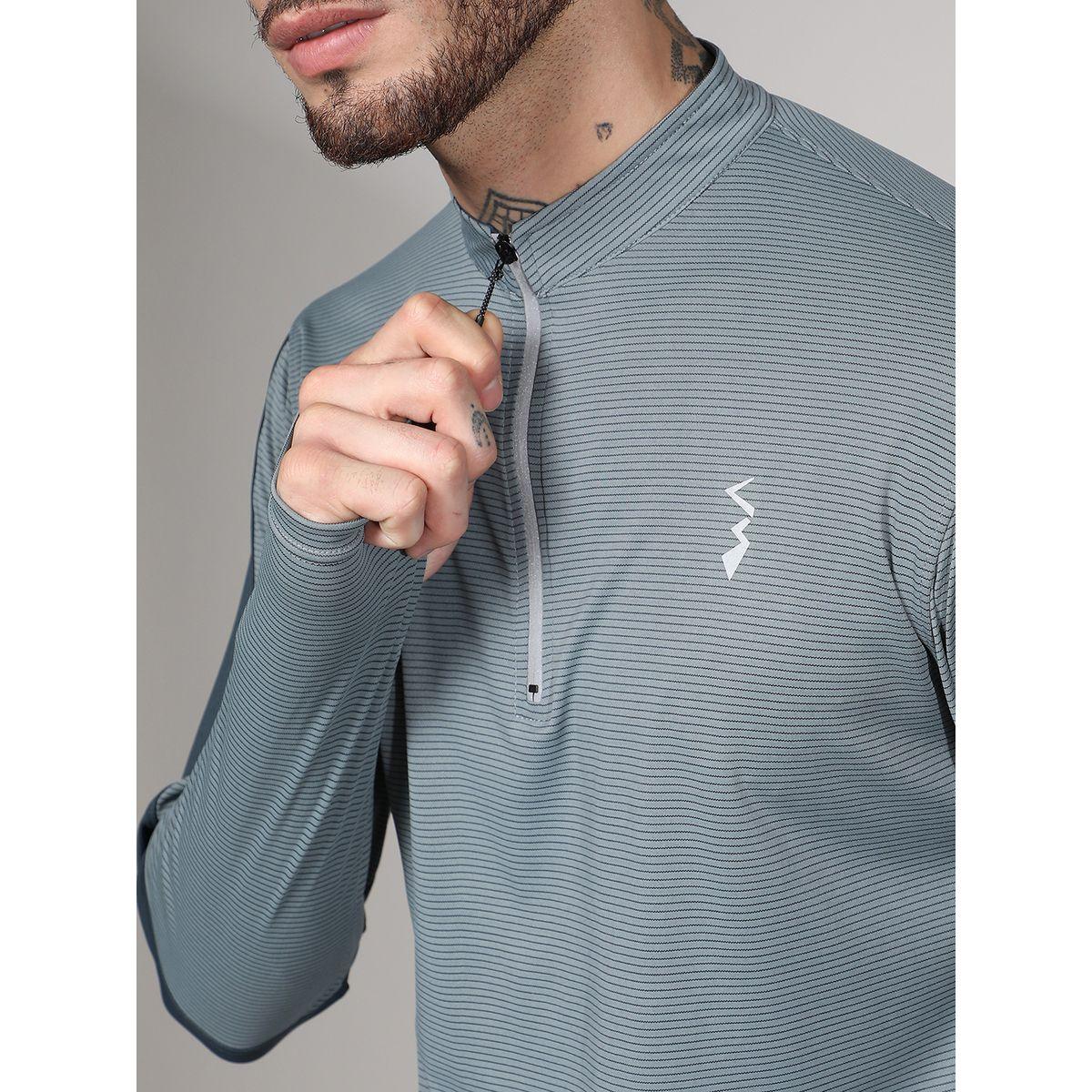 Campus Sutra X Styli  Basic Long Sleeve Activewear  T-Shirt-men-clothing-sportswearandactivewear-tshirtsandpolos-image-2