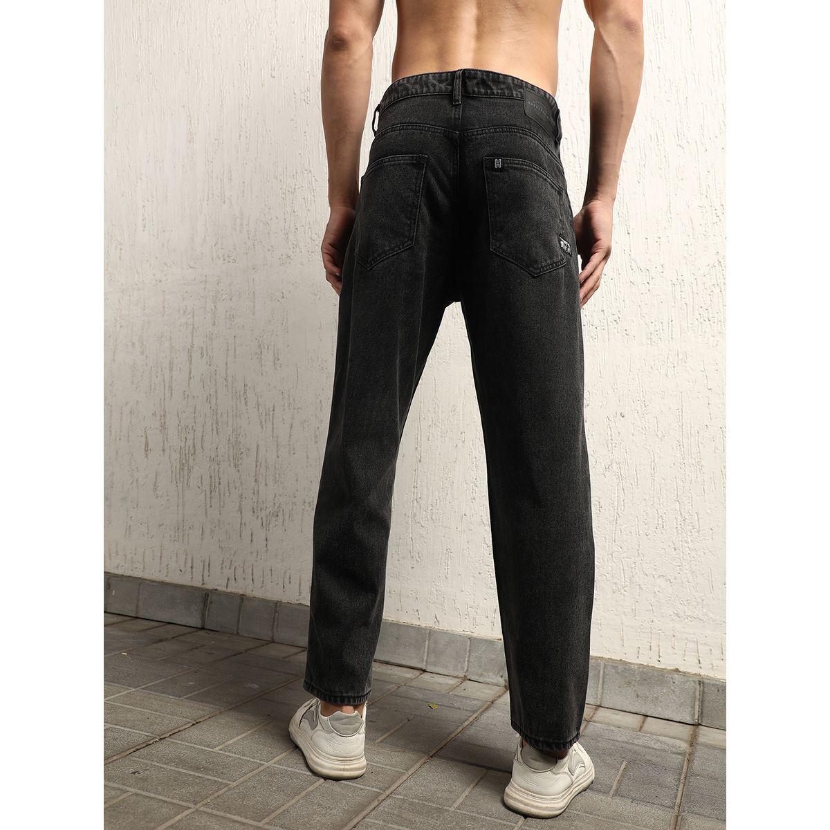 جينز بقصة مريحة وخصر متوسط مع تفاصيل ممزقة هابر هولم × ستايلي-men-clothing-bottoms-jeans-image-2