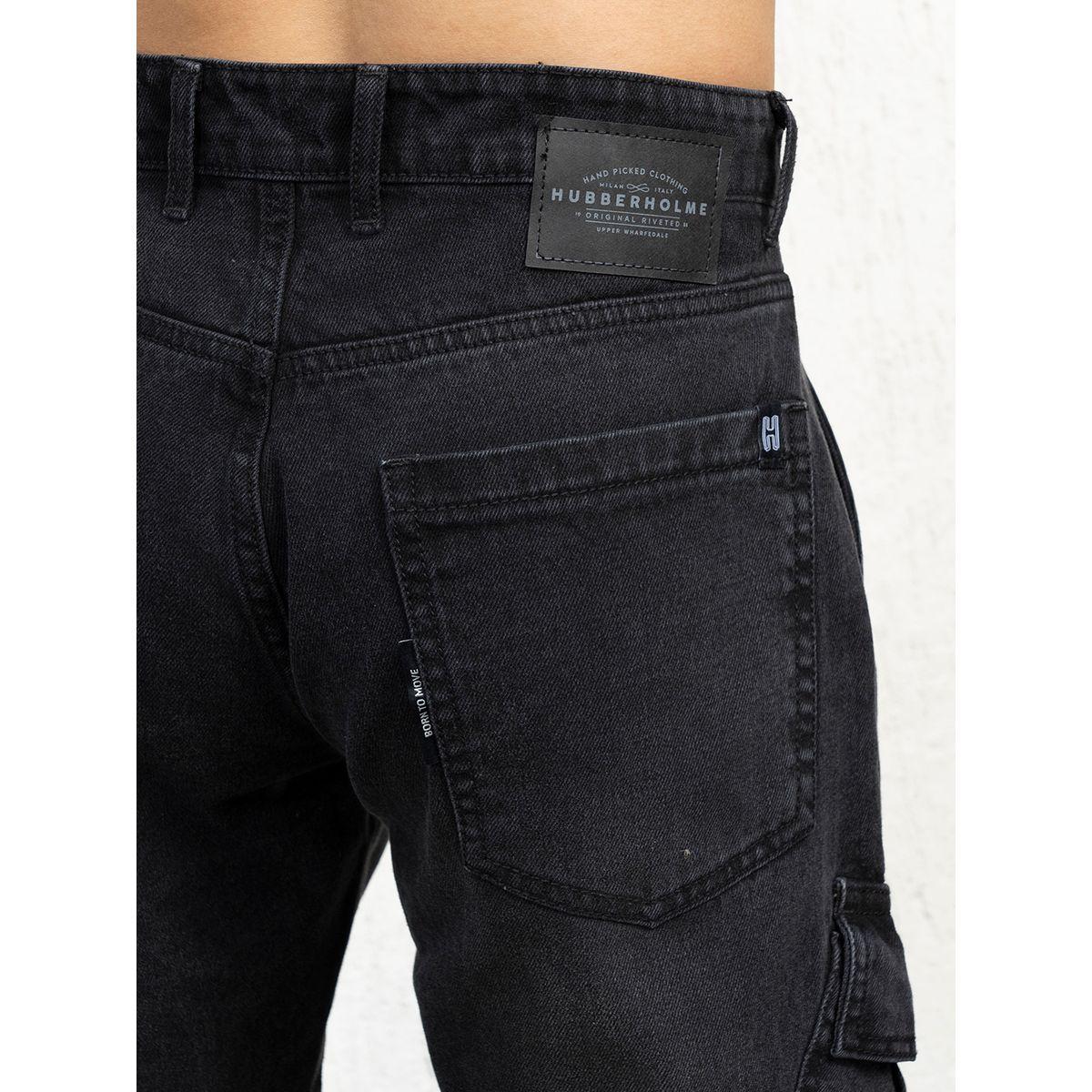 Hubberholme X Styli  Mid Rise Relaxed Fit Cargo Jeans-men-clothing-bottoms-jeans-image-3
