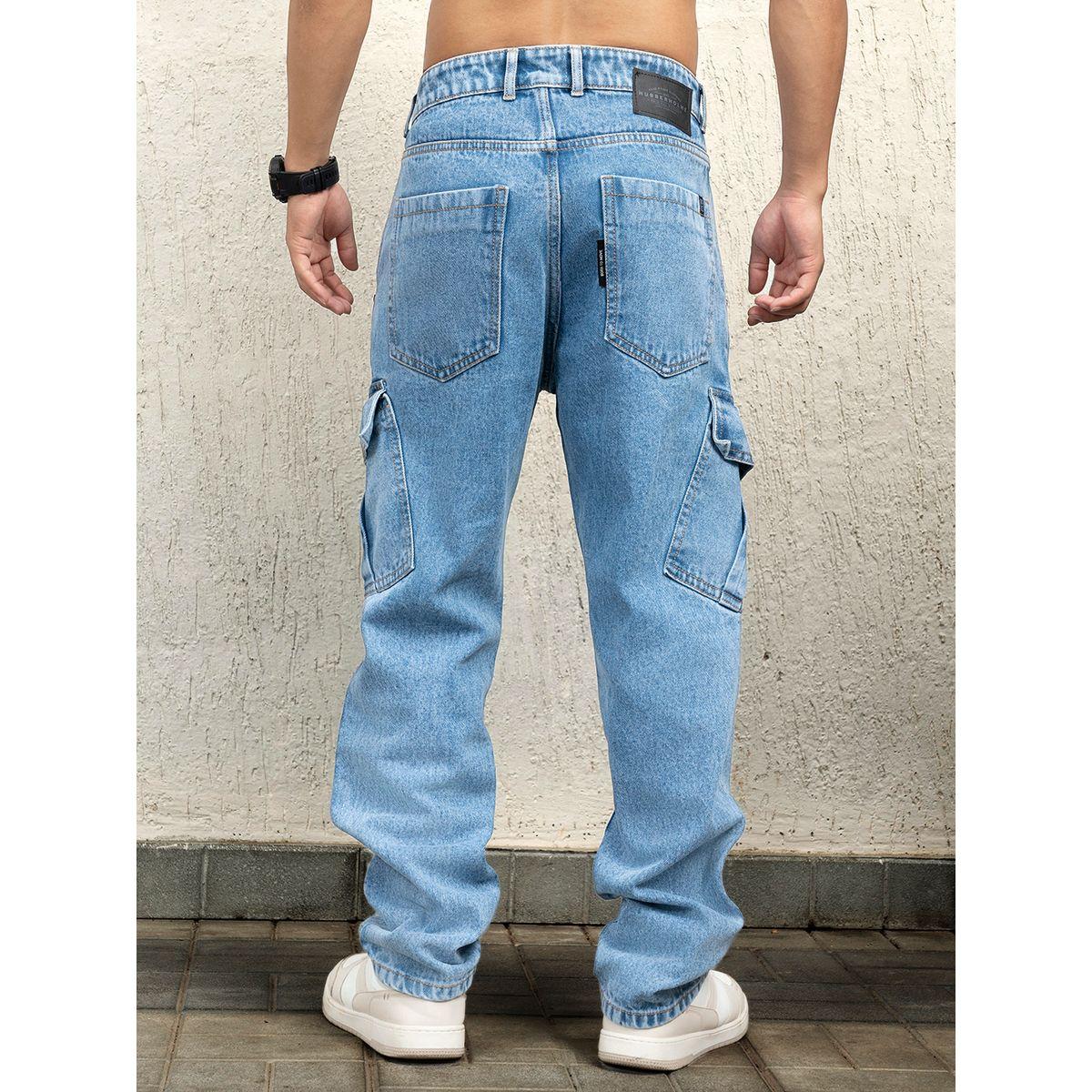 Hubberholme X Styli  Mid Rise Baggy Fit Cargo Jeans-men-clothing-bottoms-jeans-image-2
