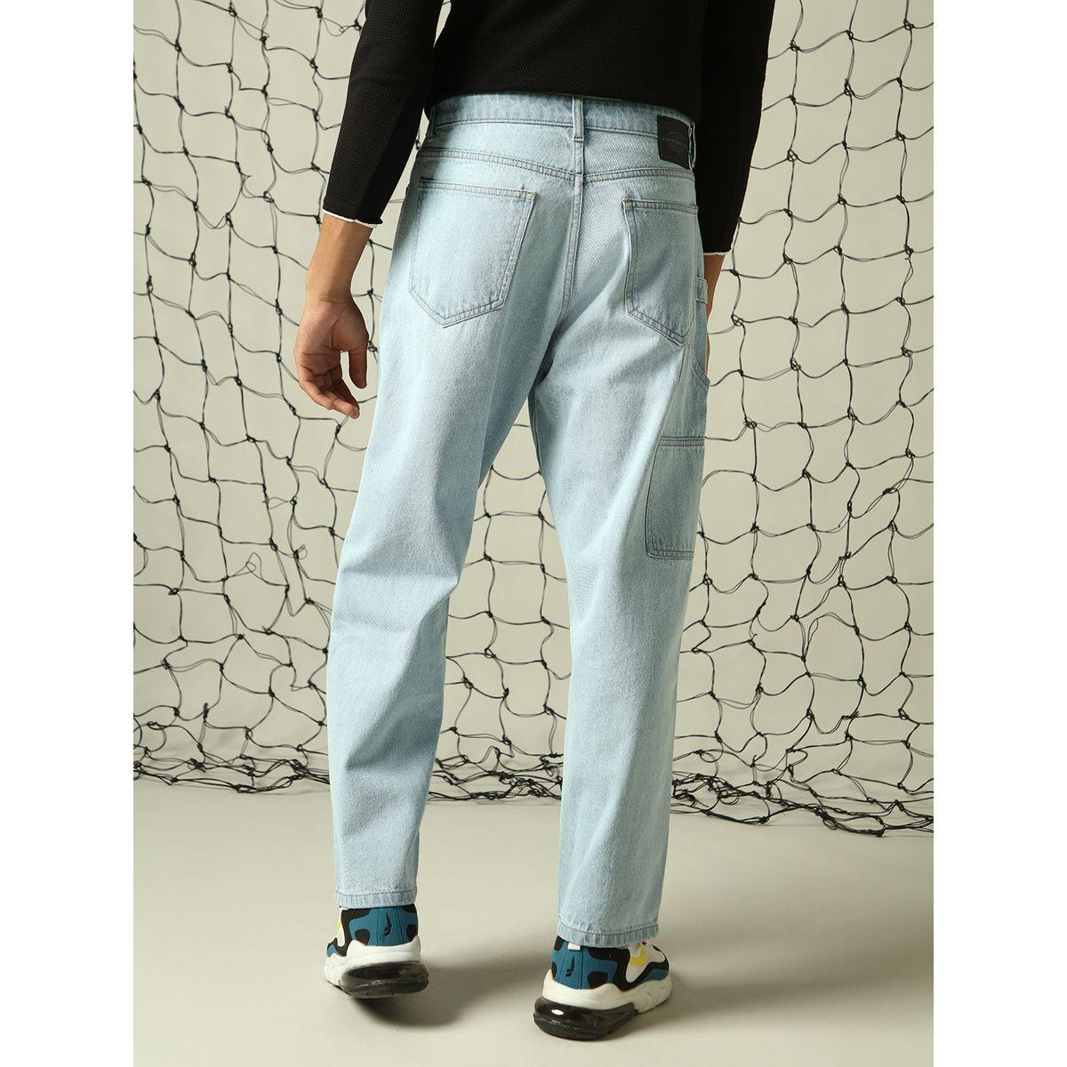 جينز بقصة مستقيمة وخصر متوسط هابر هولم × ستايلي-men-clothing-bottoms-jeans-image-2