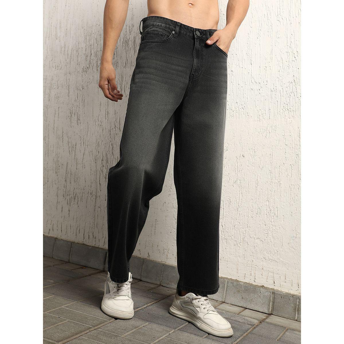 Hubberholme X Styli  Mid Rise Wide Leg Faded Jeans-men-clothing-bottoms-jeans-image-1