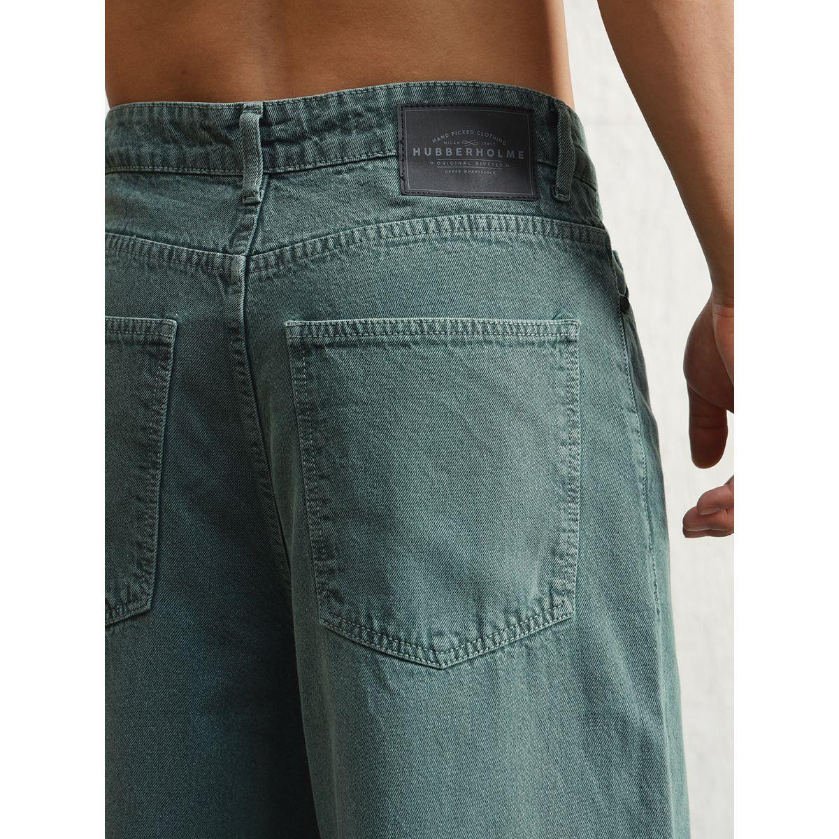 جينز باجي بخصر متوسط مع جيوب هابر هولم × ستايلي-men-clothing-bottoms-jeans-image-4