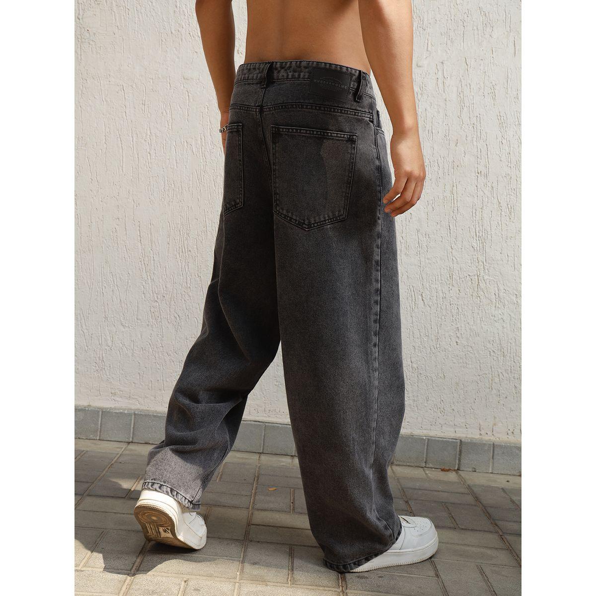 جينز باجي بخصر متوسط مع جيوب هابر هولم × ستايلي-men-clothing-bottoms-jeans-image-2
