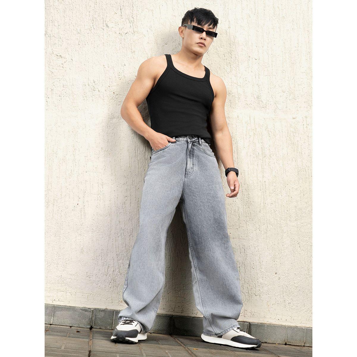 Hubberholme X Styli  Mid Rise Loose Fit Jeans-men-clothing-bottoms-jeans-image-4