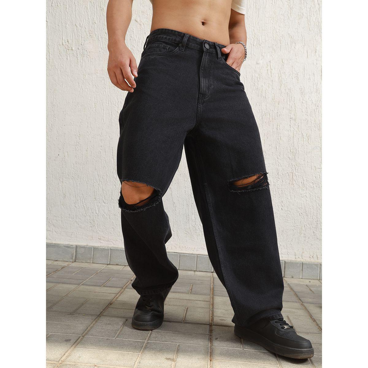 Hubberholme X Styli  Relaxed Fit Mid Rise Distressed Jeans-men-clothing-bottoms-jeans-image-1