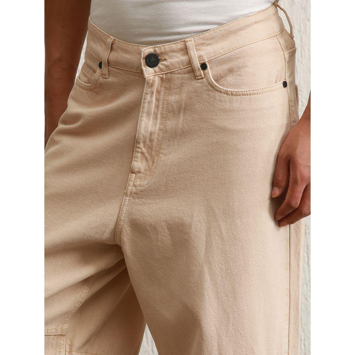 جينز باجي بتفاصيل جيوب مع أربطة بأزرار هابر هولم × ستايلي-men-clothing-bottoms-jeans-image-3