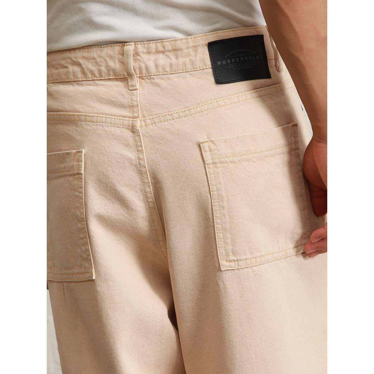 جينز باجي بتفاصيل جيوب مع أربطة بأزرار هابر هولم × ستايلي-men-clothing-bottoms-jeans-image-4