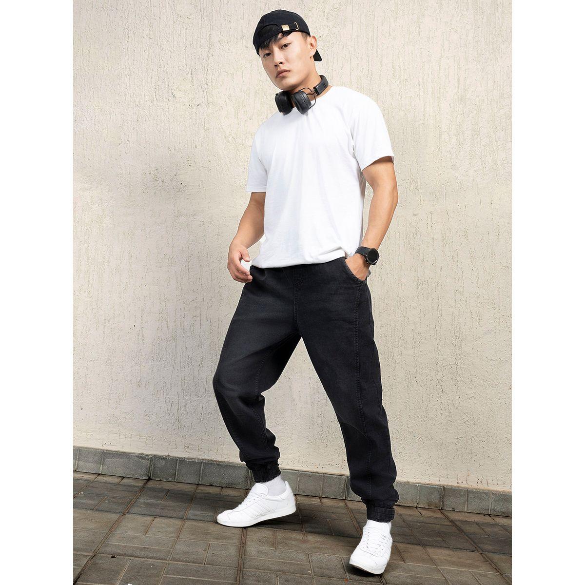 Hubberholme X Styli  Mid Rise Relaxed Fit Cuffed Jeans-men-clothing-bottoms-jeans-image-4