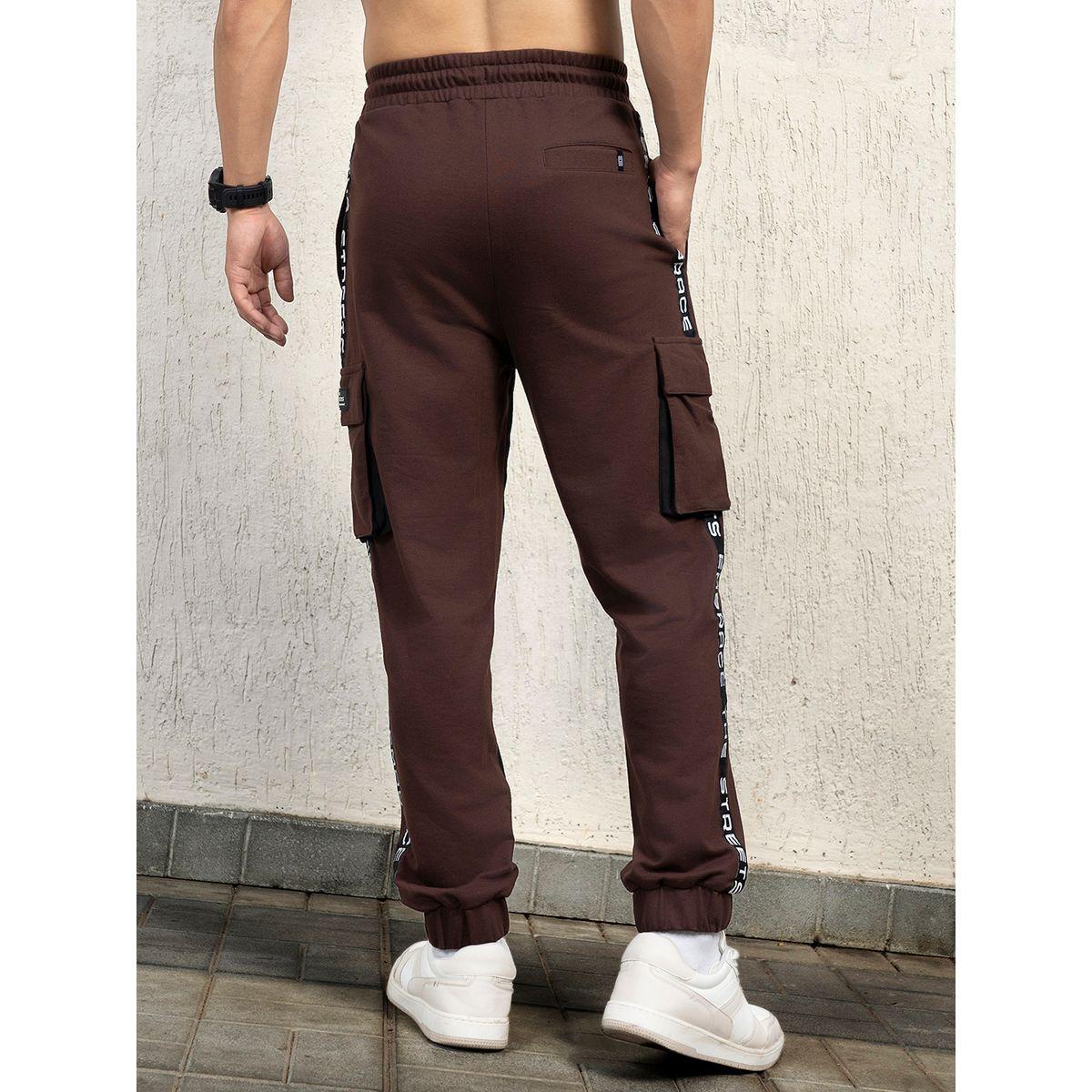 Hubberholme X Styli  Regular Fit Contrast Panel Printed Joggers-men-clothing-bottoms-joggers-image-2