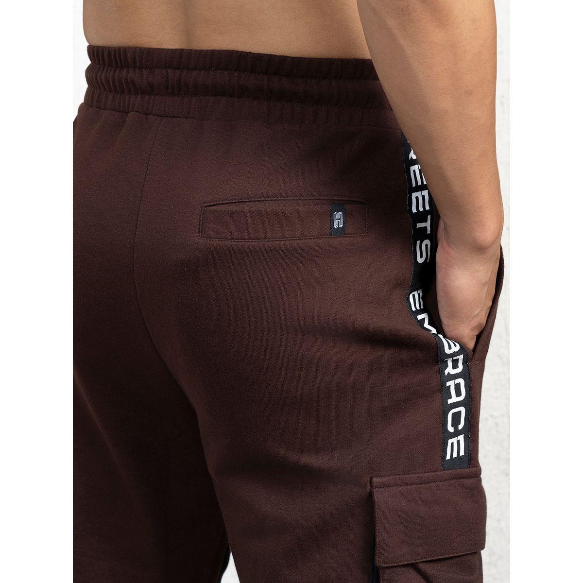 Hubberholme X Styli  Regular Fit Contrast Panel Printed Joggers-men-clothing-bottoms-joggers-image-4