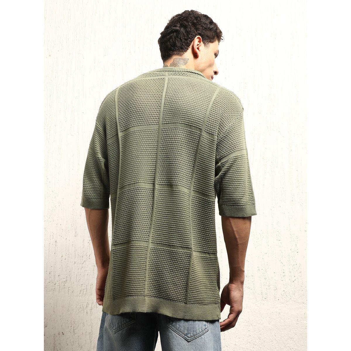 Hubberholme X Styli  Textured Knit Oversized Shirt-men-clothing-shirts-image-2