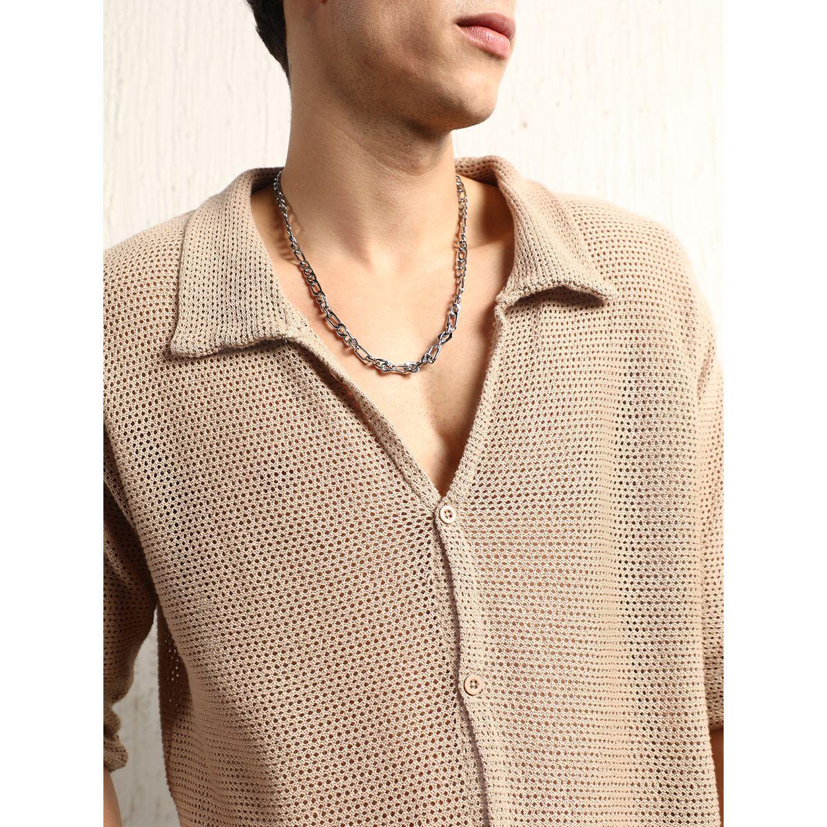 Hubberholme X Styli  Semi-Sheer Spread Collar Oversized Casual Shirt-men-clothing-shirts-image-3