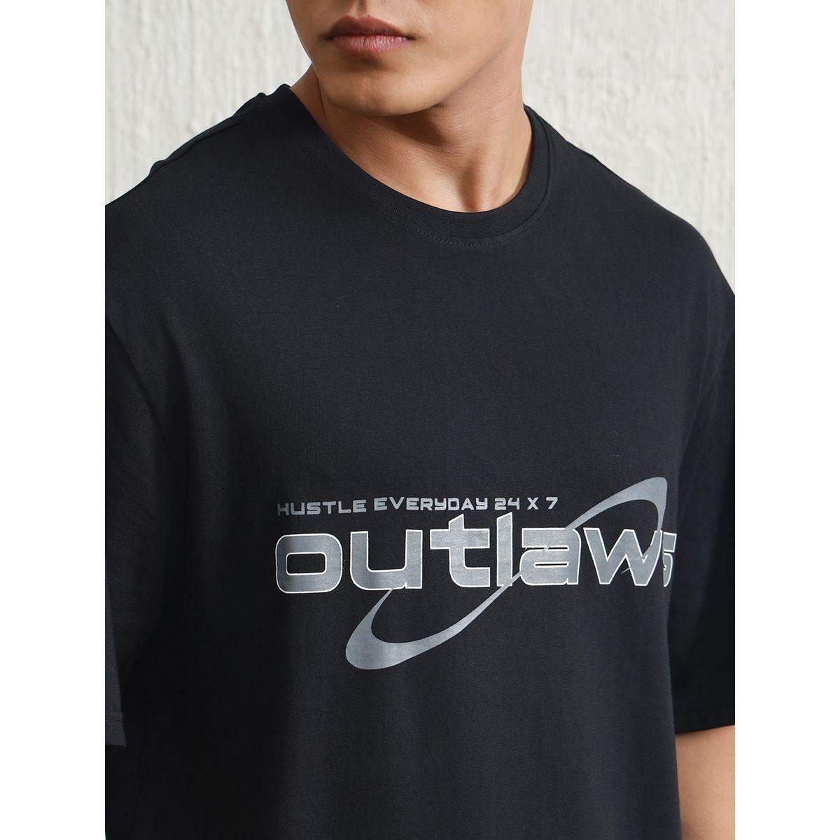 تيشيرت بطبعة جرافيك مع قصة مريحة هابر هولم × ستايلي-men-clothing-tshirtsandpolos-tshirts-image-3