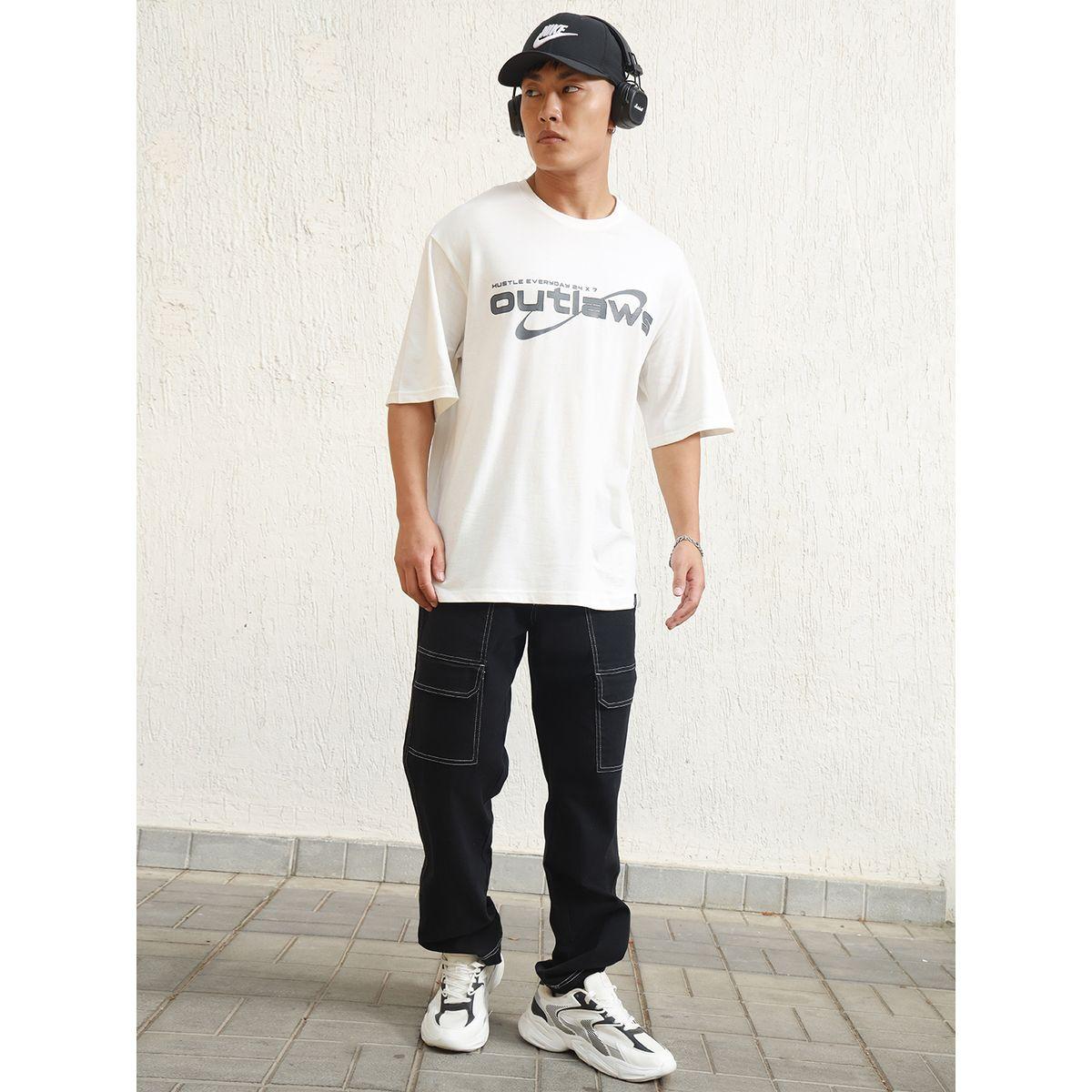 تيشيرت فضفاض مطبع بطبعة جرافيك هابر هولم × ستايلي-men-clothing-tshirtsandpolos-tshirts-image-4