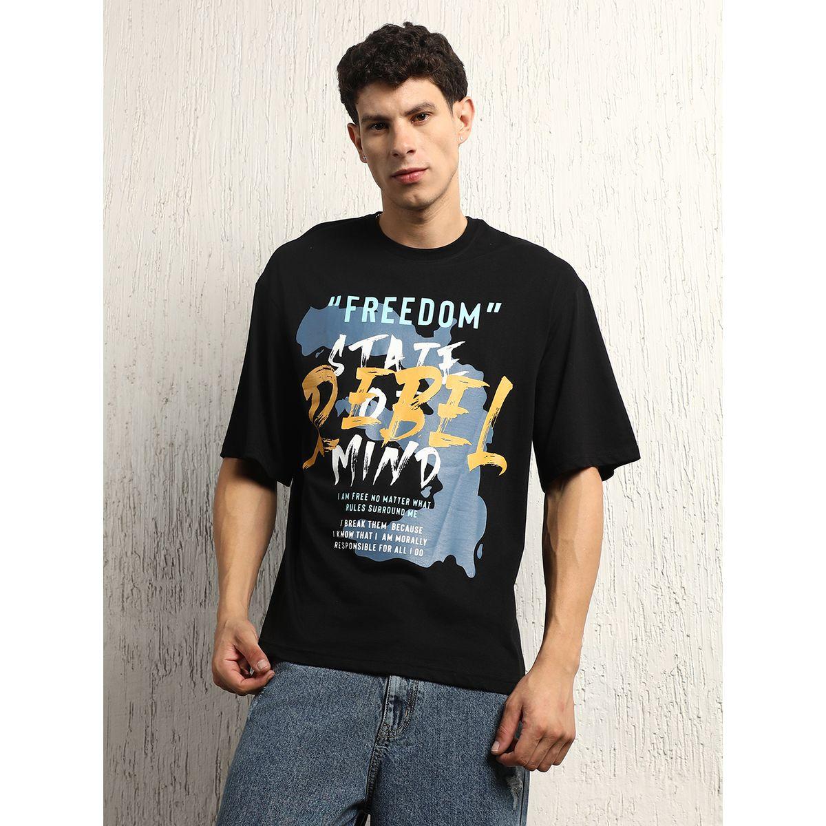 Hubberholme X Styli  Freedom Graphic Print Oversized T-Shirt-men-clothing-tshirtsandpolos-tshirts-image-1