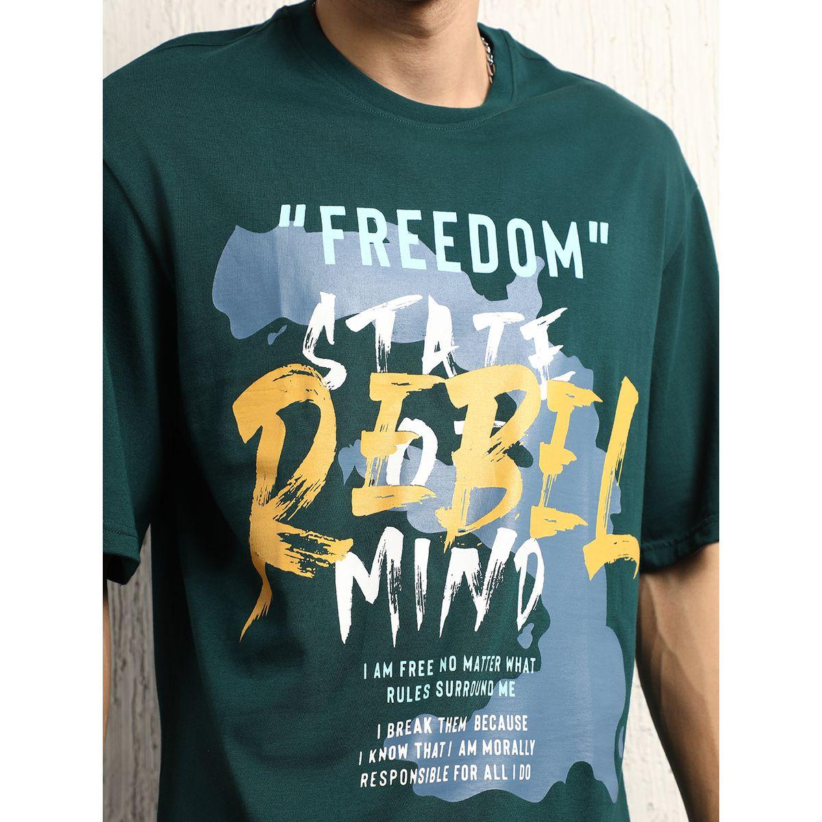 تيشيرت فضفاض مطبع بطبعة جرافيك هابر هولم × ستايلي-men-clothing-tshirtsandpolos-tshirts-image-2