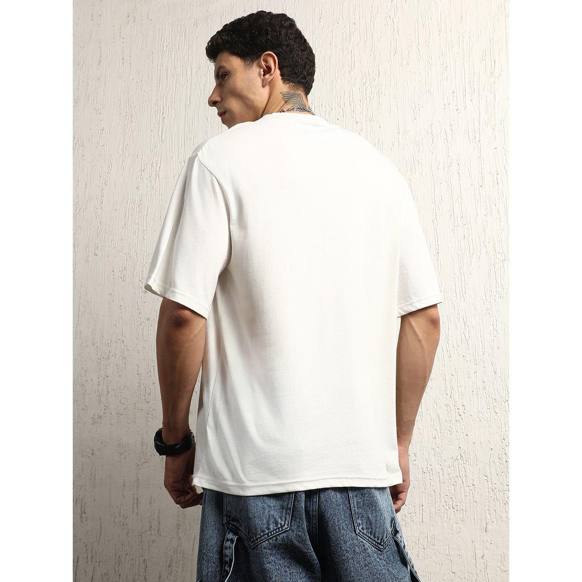 تيشيرت فضفاض مطبع بطبعة جرافيك هابر هولم × ستايلي-men-clothing-tshirtsandpolos-tshirts-image-3