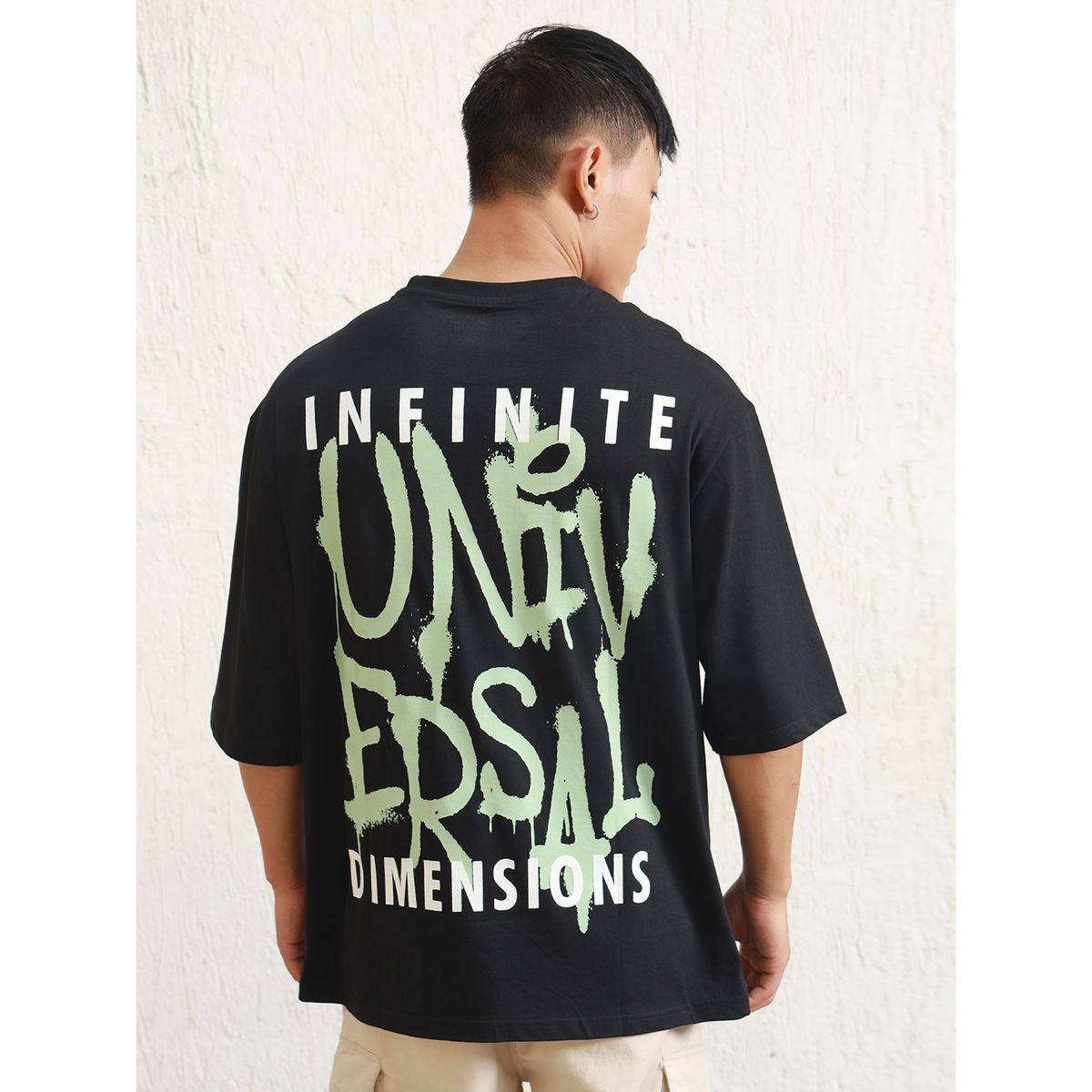 تيشيرت فضفاض مطبع بطبعة جرافيك هابر هولم × ستايلي-men-clothing-tshirtsandpolos-tshirts-image-1