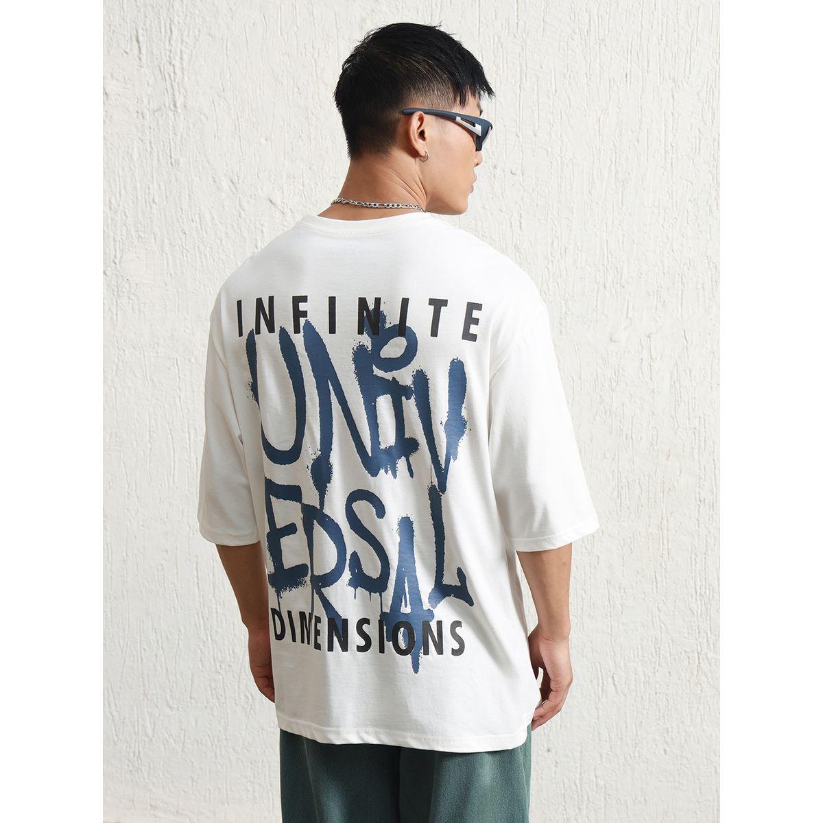تيشيرت فضفاض بطبعة كتابة هابر هولم × ستايلي-men-clothing-tshirtsandpolos-tshirts-image-1