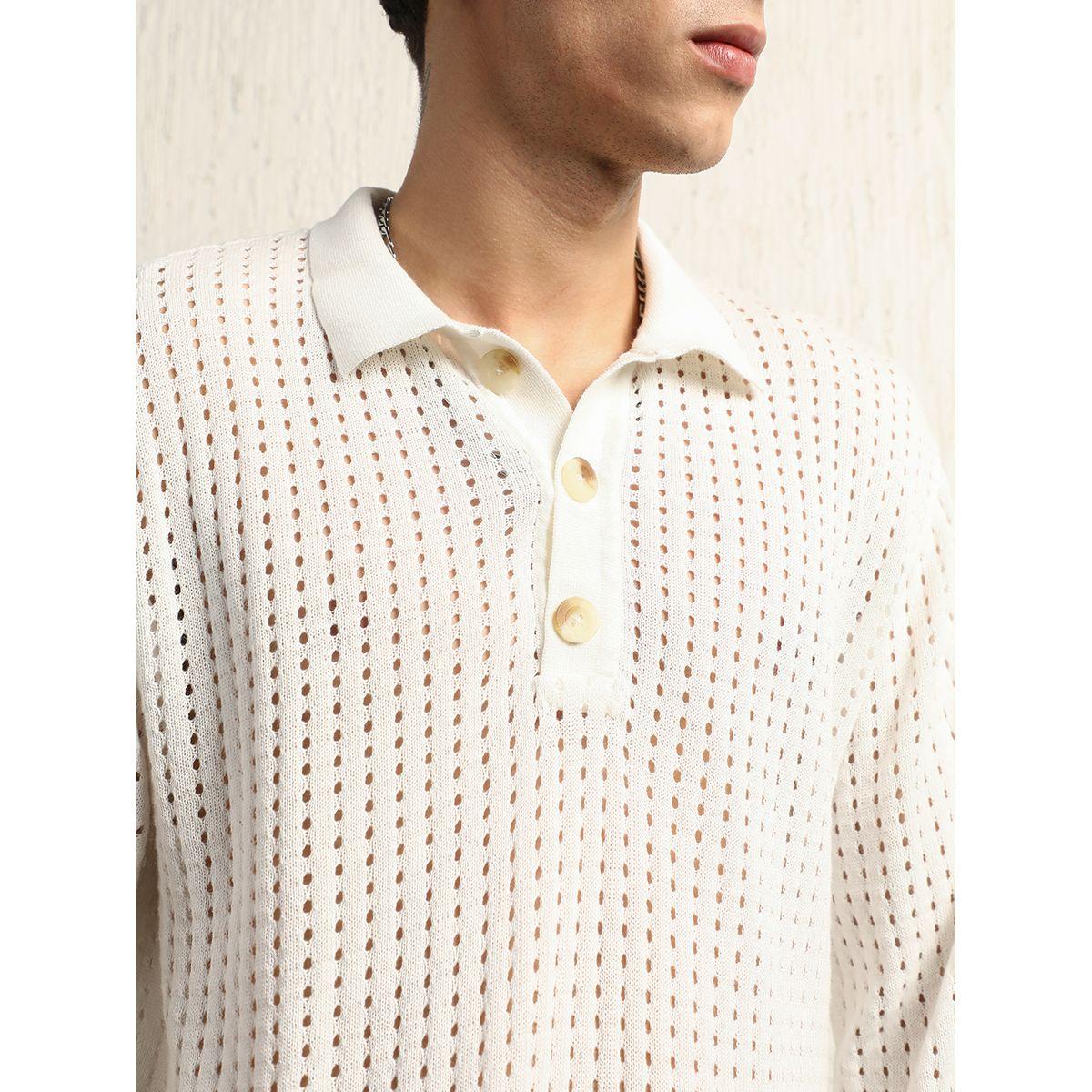 Hubberholme X Styli  Eyelet Design Oversized  Knit Polo-men-clothing-tshirtsandpolos-tshirts-image-3