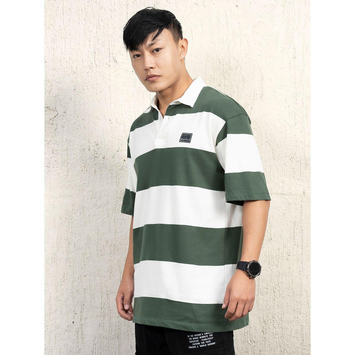 Hubberholme X Styli  Oversized Striped Polo-men-clothing-tshirtsandpolos-tshirts-image-1