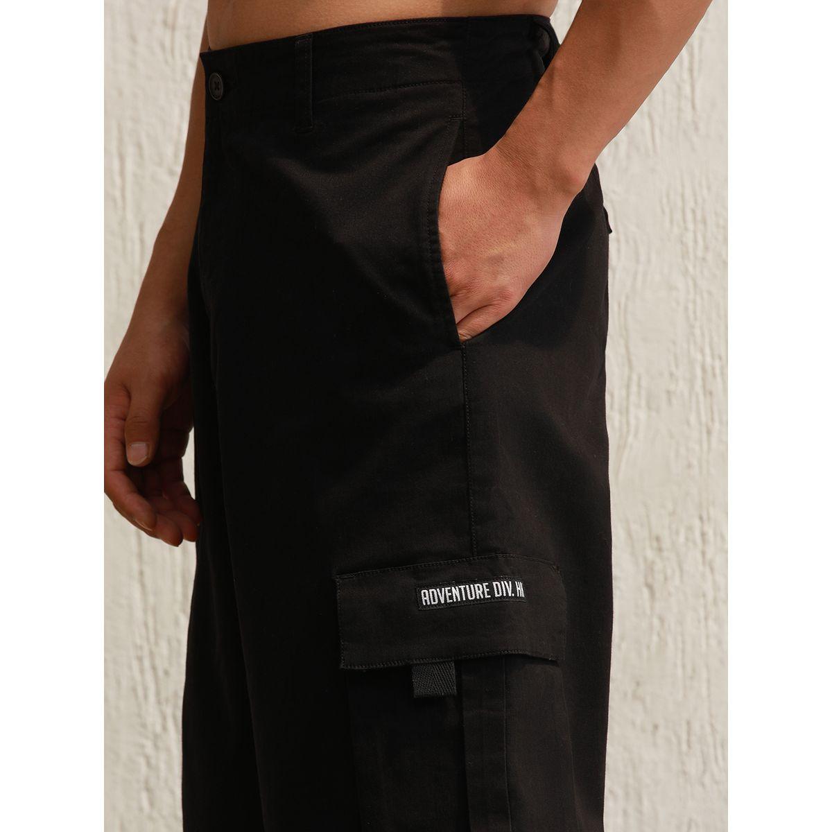 شورت كارجو بقصة مريحة وجيوب هابر هولم × ستايلي-men-clothing-bottoms-shorts-image-3