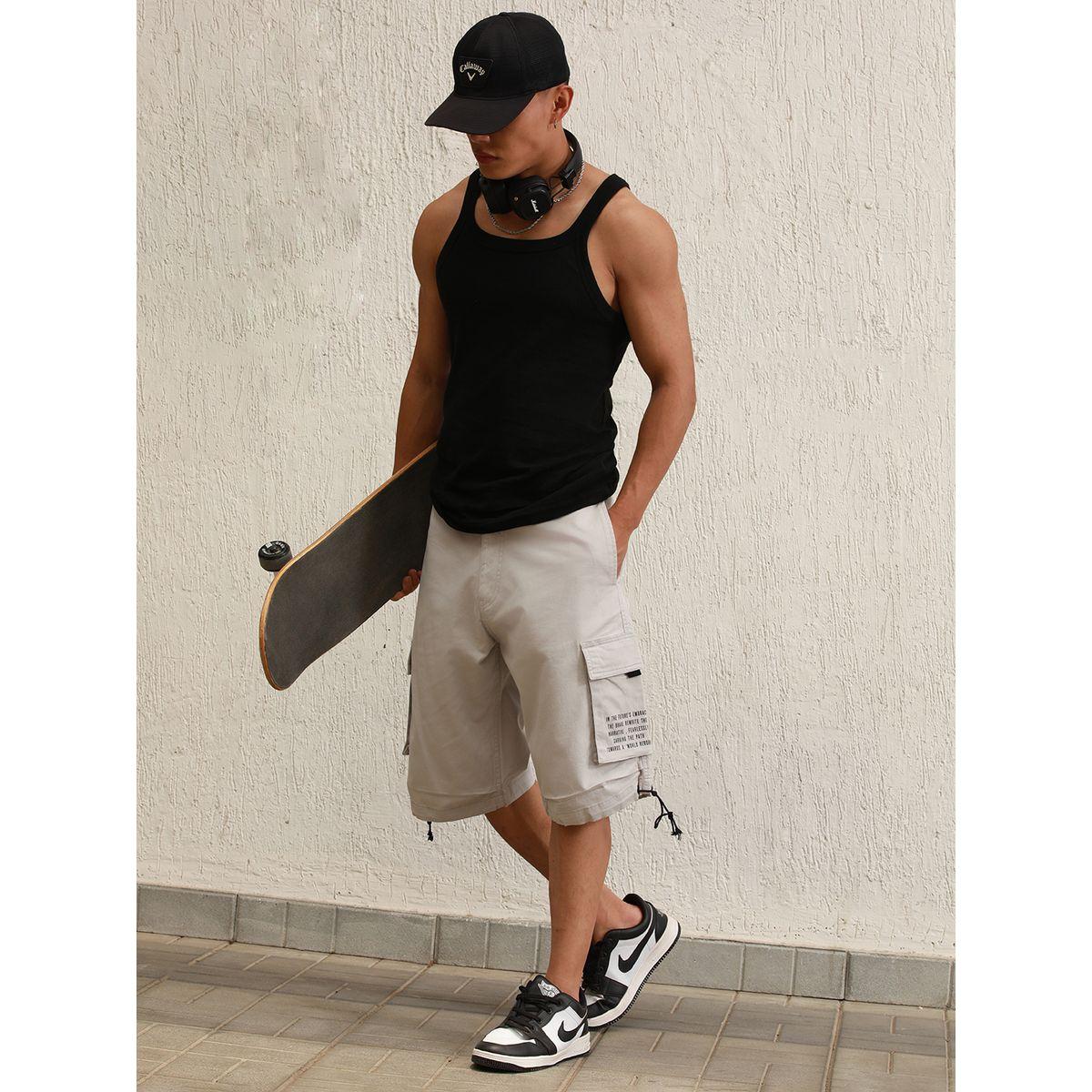 Hubberholme X Styli  Printed Pocket Cargo Shorts with Toggle Drawstring-men-clothing-bottoms-shorts-image-4