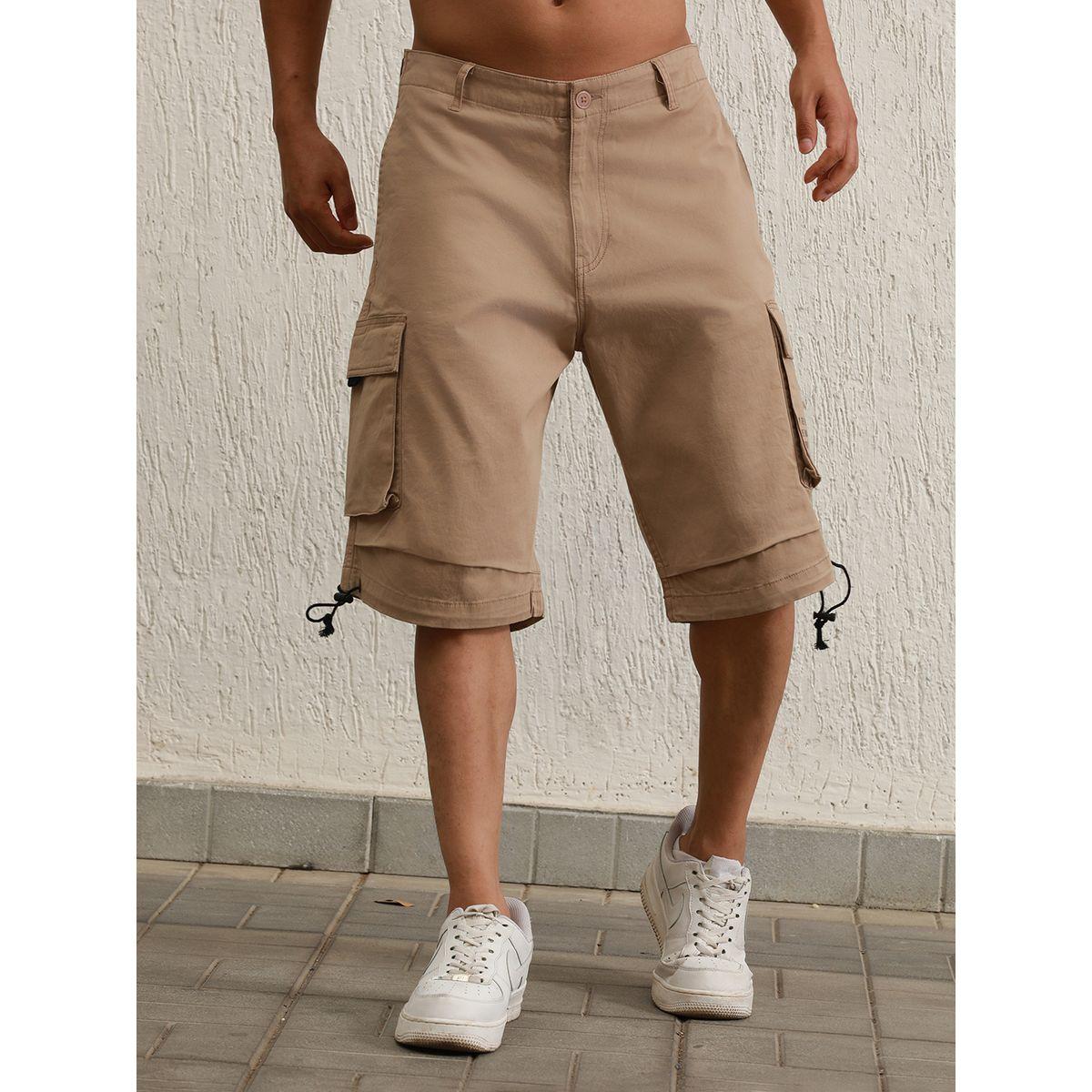 Hubberholme X Styli  Printed Pocket Cargo Shorts with Toggle Drawstring-men-clothing-bottoms-shorts-image-1