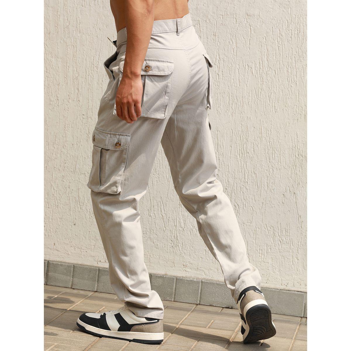 Hubberholme X Styli  Solid Slim Fit Cargo Pants-men-clothing-bottoms-trousersandchinos-trousers-image-2