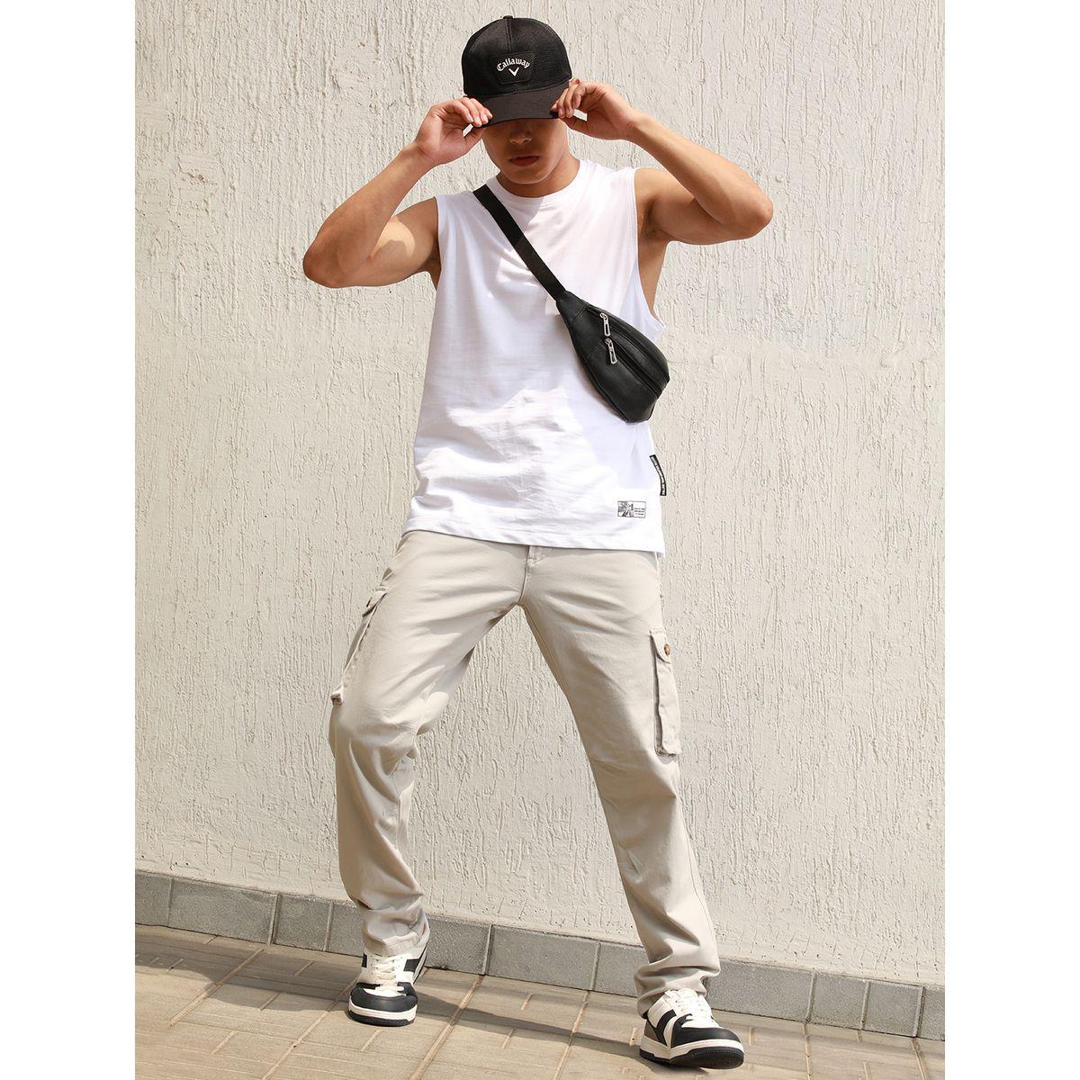 Hubberholme X Styli  Solid Slim Fit Cargo Pants-men-clothing-bottoms-trousersandchinos-trousers-image-4