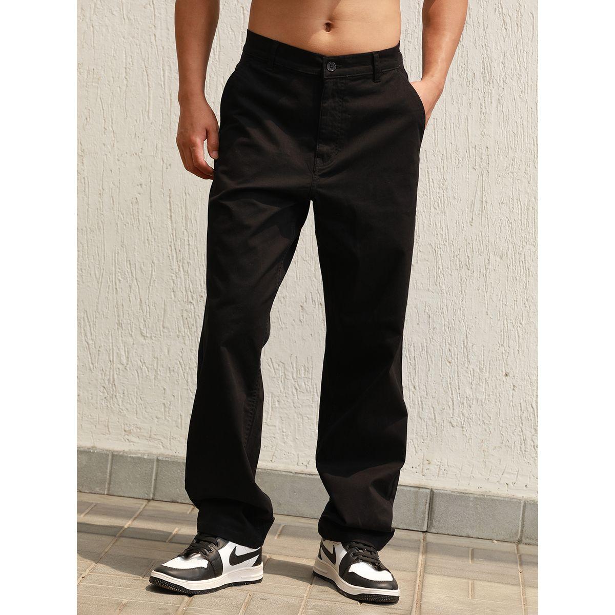 بنطال بقصة مريحة مع خصر متوسط وجيوب هابر هولم × ستايلي-men-clothing-bottoms-trousersandchinos-trousers-image-1